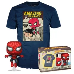 Funko - POP! - Marvel POP&Tee Spiderman Comic Cover; Größe M