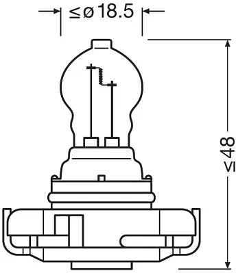 OSRAM Glühlampe, Positions-/Begrenzungsleuchte 2504