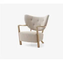 &tradition Wulff ATD2 Loungesessel Gestell Eiche, Stoff Karakorum 003