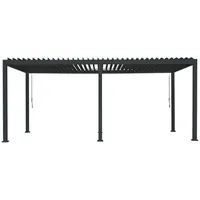 Green Spirit Lamellendach Pergola Mirador Deluxe 3x6 - Anthrazit,