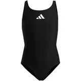 adidas Solid Small Logo Badeanzug Black / White 152    