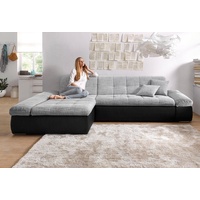 Domo Collection Ecksofa »Moric Schlafsofa B/T/H 300/172/80 cm, viele Bezugsarten, auch in Cord«, silberfarben