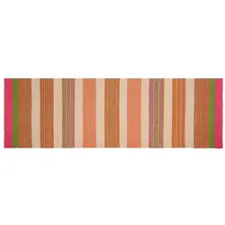 Mahakam Outdoor Cobalt & Coral, 75x250cm