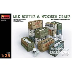 Milchflaschen und Holzkisten Modell von MiniArt 1:35
