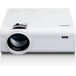 Lenco LPJ-280WH - Beamer mit hoher Auflösung, unterstützt Full HD 1080P Inhalte - Weiß