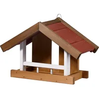 Dobar Vogelhaus "Herbstfrüchte" im 2er-Set, Vogelfutterhäuser zum Aufhängen, 22,5x21x16 cm