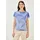 Cecil Print-Shirt mit Elastikbund blau S (38)