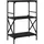 vidaXL Aktenregal Holzwerkstoff 59x35x90,5 cm schwarz 3 Böden