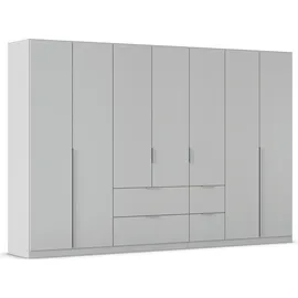 Rauch Drehtürenschrank »Kleiderschrank Schrank Garderobe AGORDO mit Dekor- oder Hochglanzfront«, (in zwei Griff-Farben mit Dekor- oder Hochglanzfront), mit Außenschubkästen, in 6 Breiten und 2 Höhen MADE IN GERMANY, grau