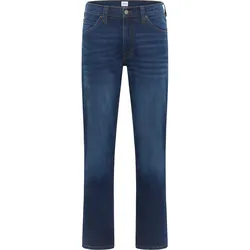 Straight-Jeans MUSTANG "Style Tramper Straight", Herren, Gr. 32, Länge 36, blau 701, Denim/Jeans, 99% Baumwolle, 1% Elasthan, straight fit, Jeans