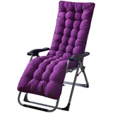 ZPYXBH Auflagen Für Gartenliegen, Liegenauflage Gartenliege Auflage 170x53x8cm, Deckchair Sitzkissen, Sitzpolster Auflage Liegenauflagen Für Liege Für Reisen, Urlaub, Innen, Außen,Lila