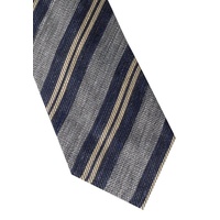 Eterna Krawatte in blau gestreift, blau, 142