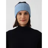 Zwillingsherz Kaschmir-Beanie in Schwarz