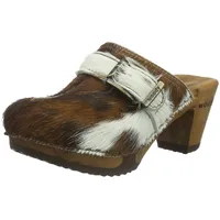 Woody Damen Claudia Clogs, Mehrfarbig (Natur) - 38 EU