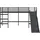 vidaXL Kinder-Loftbett mit Rutsche Schwarz und Anthrazit 80 x 200 cm