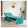 vidaXL Schlafsofa 3-in-1 Ausziehdesign Türkis Samt