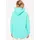 Zwillingsherz Hoodie Meer Strand Küste mit Kapuze, Pailletten-Schriftzug und aufgesticktem Anker-Motiv grün S/M (36/38)