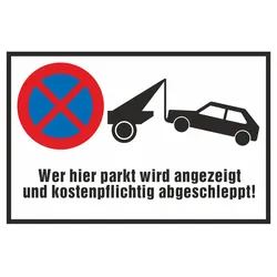 Hinweisschild - Parken