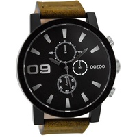 Oozoo Leder Herren Uhr C9033A Analog Quarzuhr Armband braun Timepieces D2UOC9033A