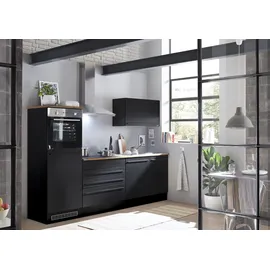 BASIC by Balculina Küchenzeile Jazz 260 cm schwarz