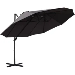 Outsunny Sonnenschirm Metall, Polyester