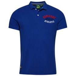 Superdry Herren Poloshirt - Vintage Superstate, Kurzarm, Knopfleiste, Baumwolle Blau M