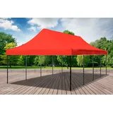 Faltpavillon Faltzelt Pavillon 4x8 Rot Gartenzelt Klappzelt Wasserdicht