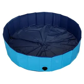 DIAMENTIQ Faltbarer Hundepool 120x30 cm Blau One Size