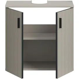 Möbel Boss Mid.you Waschbeckenunterschrank Mone, Kaschmir, Kunststoff, 1 Fächer, 60x59x30 cm, stehend, Badezimmer, Badezimmerschränke, Waschbeckenunterschränke