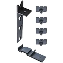 Karle & Rubner QLICK Halter zur Seitenverblendung, für 2x 140mm breite Dielen + Adapter & Schrauben