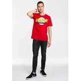 LOGOSHIRT "Bazinga - The Big Bang Theory", Herren, Gr. XS, rot, 100% Baumwolle, bedruckt, normal, Rundhals, Shirts T-Shirt, mit coolem Frontdruck