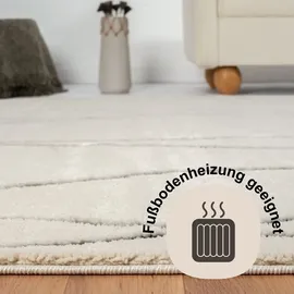 Myflair Moroccan Handwrite Hochflor-Läufer 80 x 250 cm Schwarz/Weiß