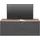 Hom ́in DIANA TV-Lowboard 140x62 cm Grau Holz/Metall