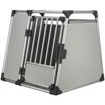 Trixie Transportbox Aluminium XL 94x87x93cm silber/hellgrau