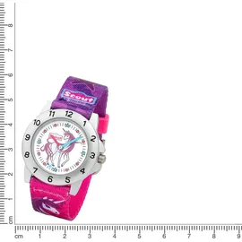 Scout Achtion Girls 280378008 Quarzuhr mehrfarbig Silikonarmband lila