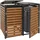 Proregal Mülltonnenbox PROREGAL XL 119 x 140 x 102 cm braun
