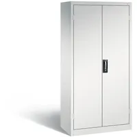 C+P Schwerlastschrank Stahl lichtgrau 93,0 x 50,0 x 195,0 cm 4 Fachböden abschließbar