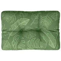 VidaXL Palettenkissen Blattmuster 50x40x12 cm Stoff
