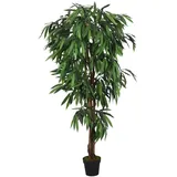 vidaXL Mangobaum Künstlich 450 Blätter 120 cm Grün