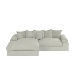 smart Ecksofa  Lionore , grau , Maße (cm): B: 265 H: 86 T: 203.0