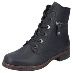 Schnürstiefelette, mit Zierreißverschluss an der Außenseite, Gr. 40, schwarz, , 19756365-40