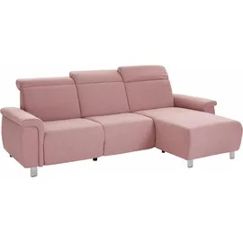 sit&more Ecksofa »Township L-Form«, wahlweise mit elektrischer Wallfree-Funktion rosa
