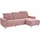 sit&more Ecksofa »Township L-Form«, wahlweise mit elektrischer Wallfree-Funktion rosa