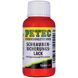 Petec Schraubensicherungslack rot, 20ml