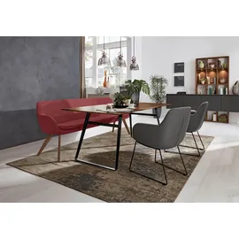 Musterring Essbank Tavia Rot 220 x 87 x 66 cm