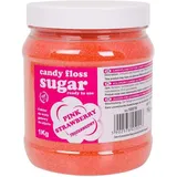 Farbiger Zuckerwattezucker, rosa, Erdbeergeschmack, 1kg