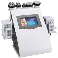 6-in-1-Kavitationsgerät, Radiofrequenzgerät Zur Gesichts- Und Körperhautstraffung, Faltenreduzierung, Körperformung Und Hautstraffung, Für Arm, Taille, Oberschenkel, Hüfte, Bein