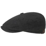 Stetson Hatteras Noir Schirmmütze Uni meliert Damen und Herren Herbst Winter anthrazit 59 cm - 59