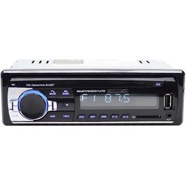 PNI Bluetooth Autoradio, Digitaler Media Player PNI-8428BT, 4 x 45 W Car Audio FM Radio, Auto MP3 Player USB/SD/AUX-Freisprechfunktion mit drahtloser Fernbedienung Schwarz