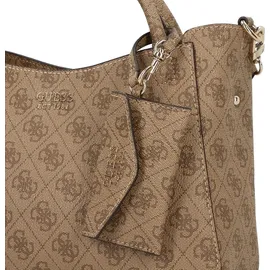 GUESS Brenton Girlfriend Satchel Latte Logo